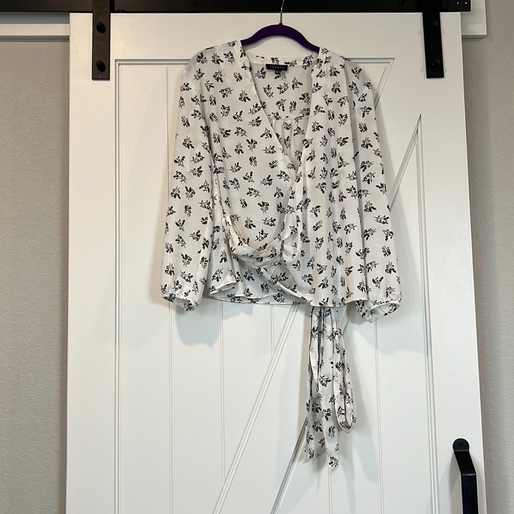 1. State Wrap Blouse